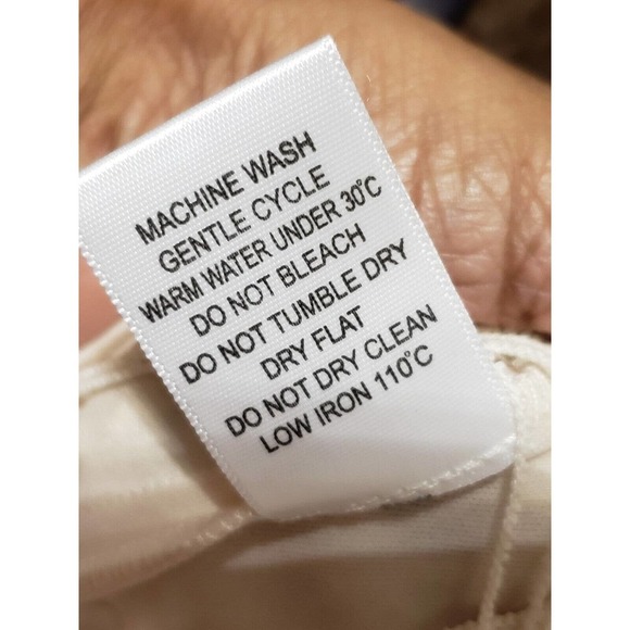 Bluet Womens White Polyester Round Neck Short Sleeve Knee Length Dress Size 16 - Picture 9 of 13